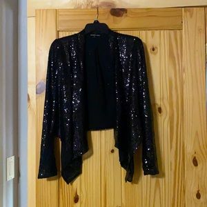 Black sequin blazer.